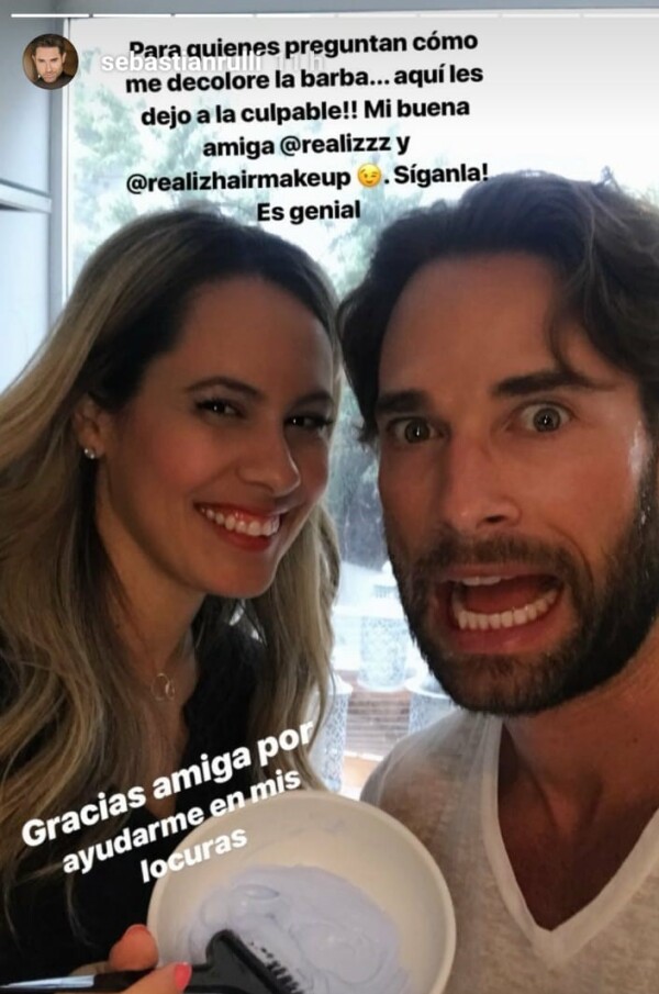 Sebastián Rulli decolora su barba