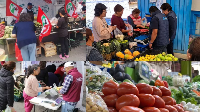 Políticos le dan competencia a mercados públicos en CDMX con puestos de "abasto popular" 