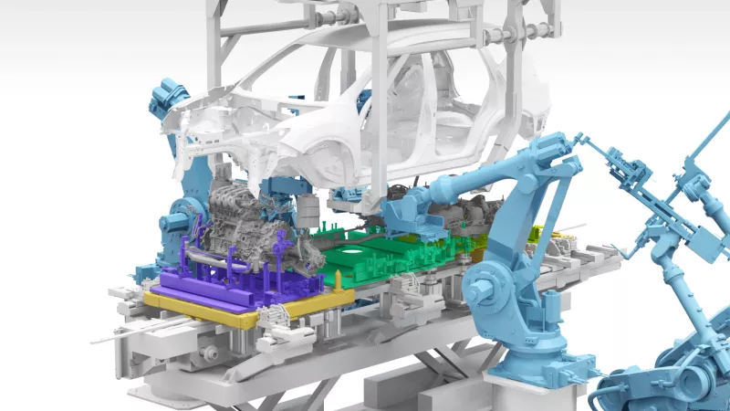 Tecnología de Nissan para ensamble de tren motriz.