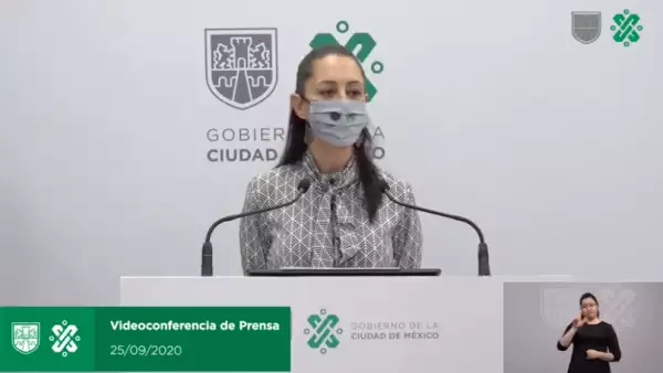 La mandataria capitalina presentó datos de reducción, pero no anunció cambios en las medidas.