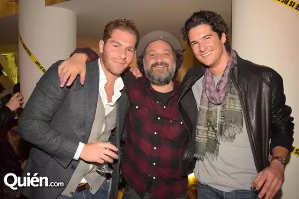 José Tawil,Mr. Brainwash y Alberto Slim.