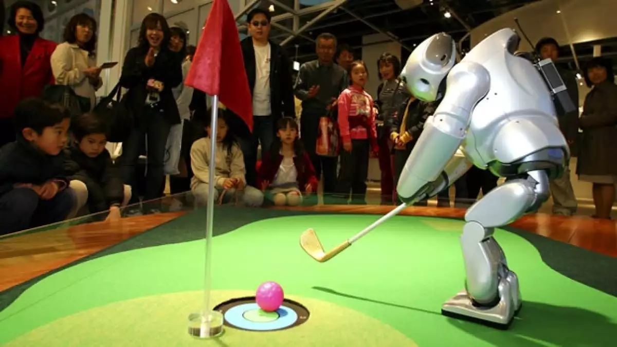 robots golf maquinas deporte robotica caddies prototipo sony teebox pga