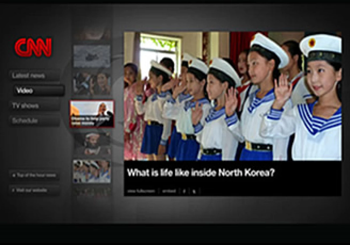 Imagen del canal de CNN Internacional, optimizado para Google TV. (Foto: Cortesía Google)