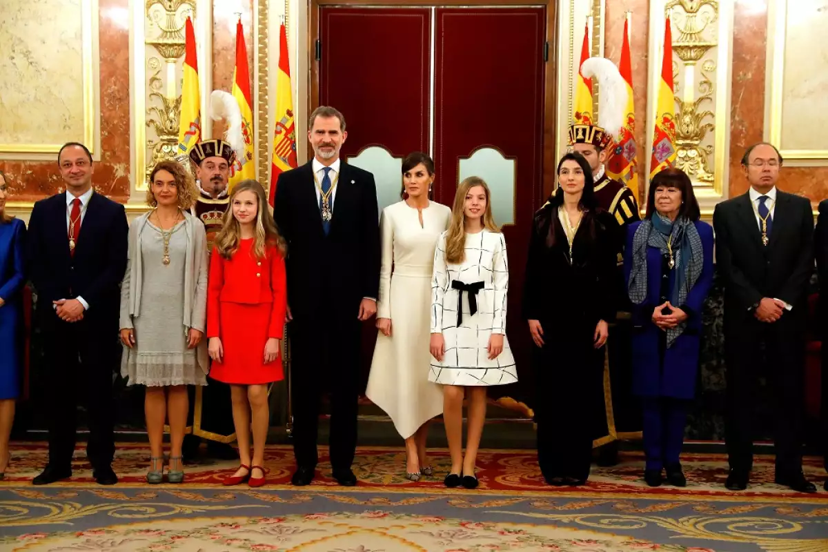 Los reyes de España y sus hijas Leonor y Sofía