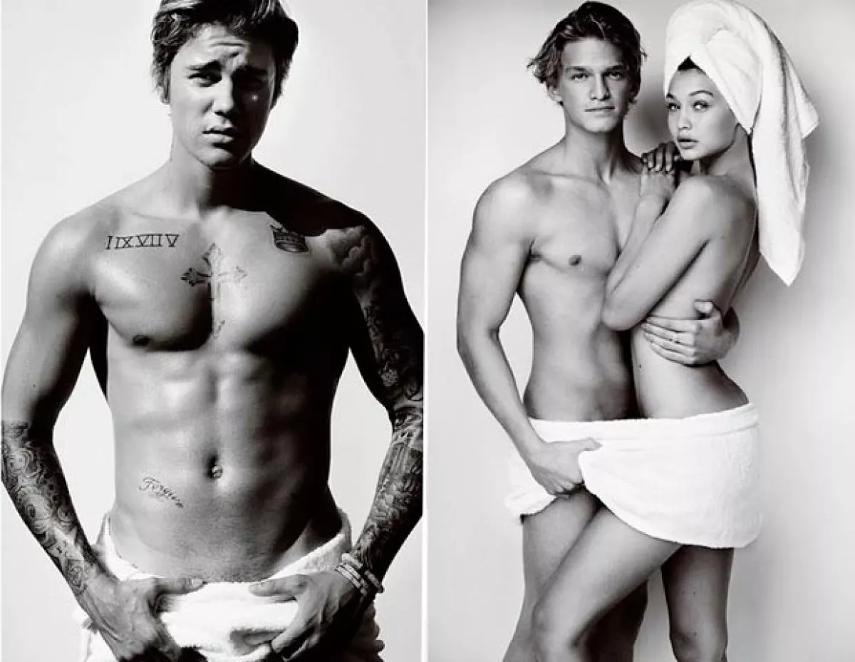 Justin Bieber así como Gigi Hadid y Cody Simpson se unieron al proyecto posando muy hot.
