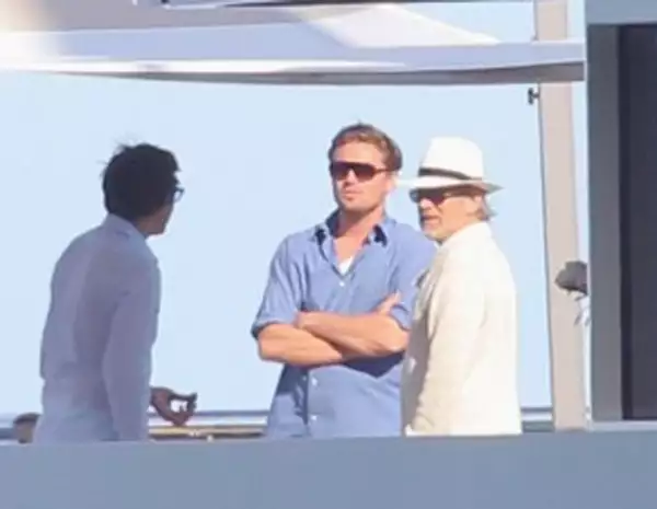 Leo con su gran amigo Steven Spielberg.