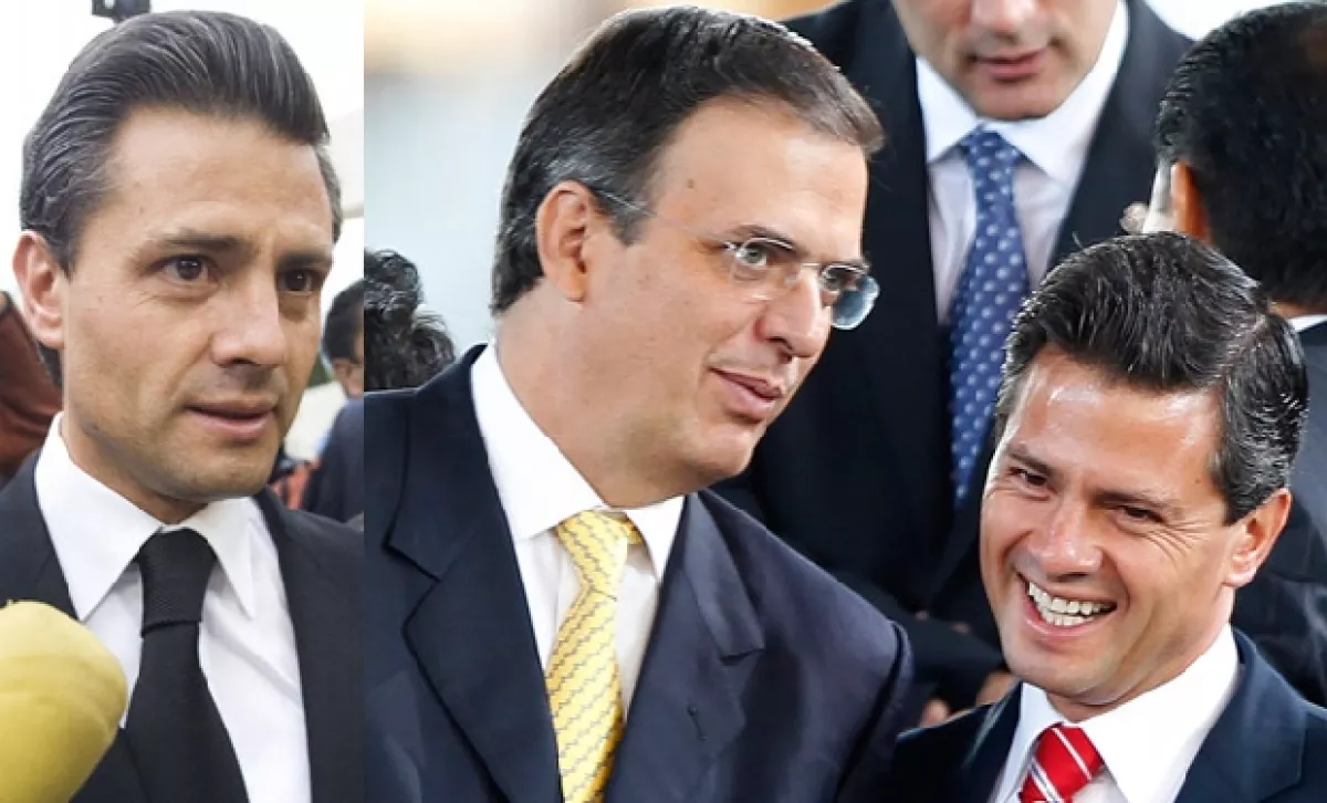 Así luce actualmente el gobernador del Estado de México. A la derecha, con Marcelo Ebrard, durante un diálogo informal ocurrido el viernes pasado.