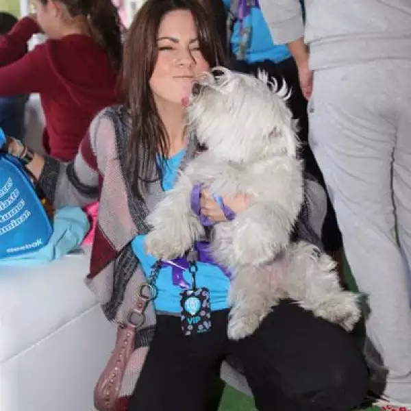 María José Suárez con Pancha