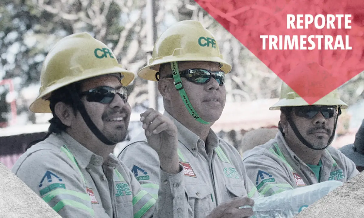 CFE pierde 402 millones de pesos en el primer trimestre
