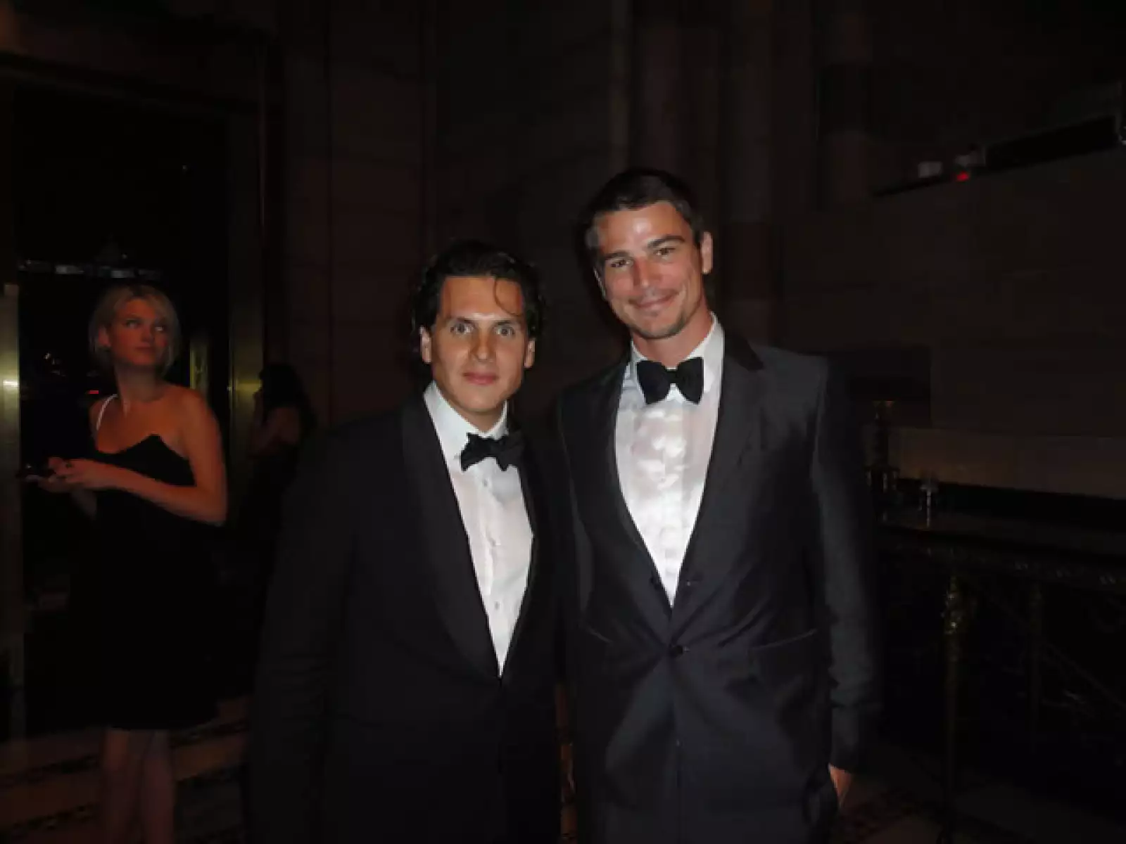 Francisco Moctezuma y el actor Josh Hartnett.