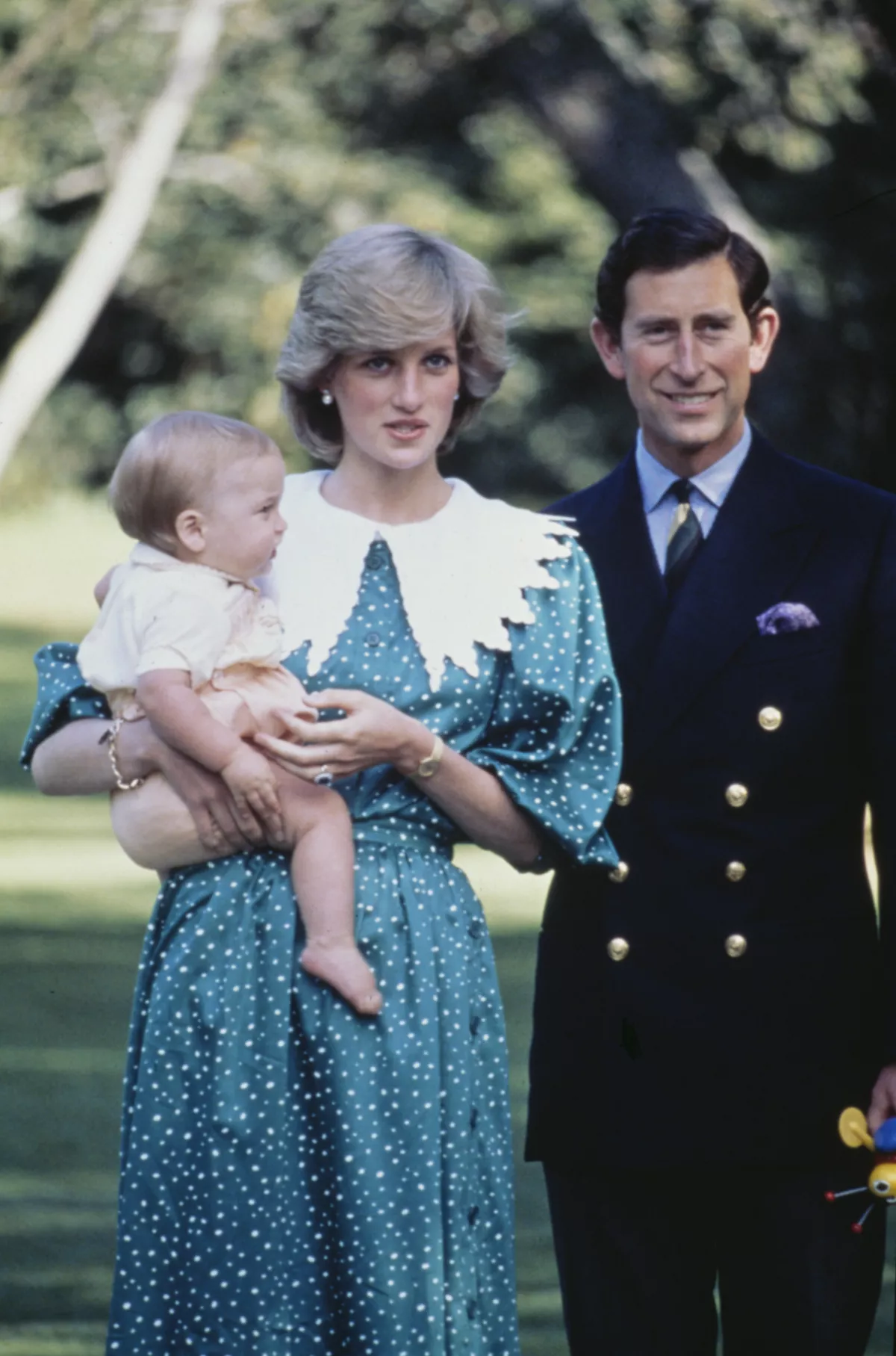 El príncipe William, la princesa Diana y el príncipe Carlos formaron una familia