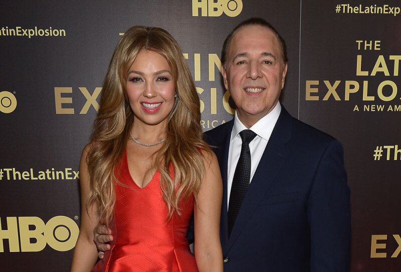 Thalía y Tommy Mottola