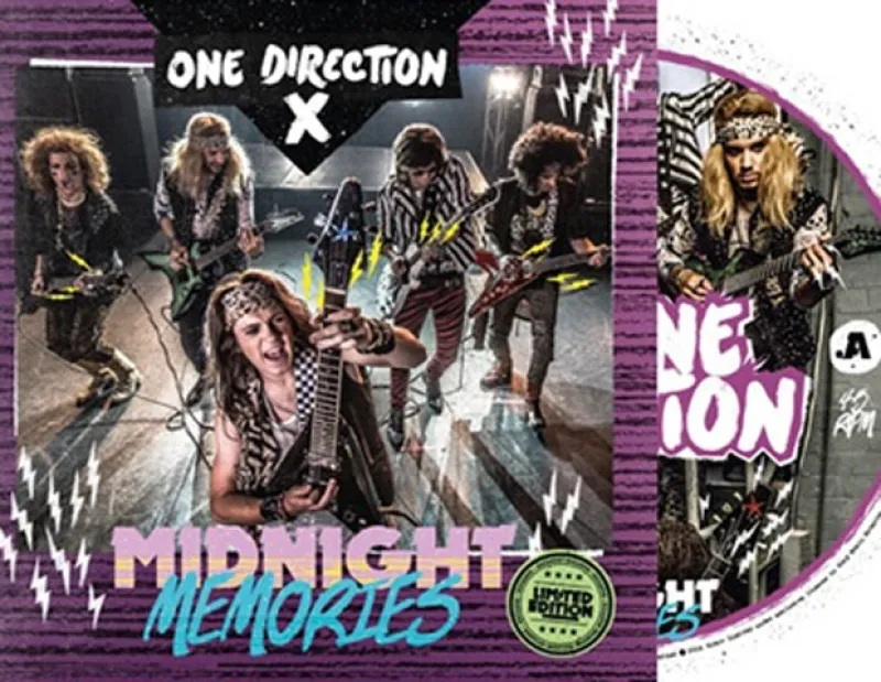 La banda británica lanzará una edición especial en vinil de 'Midnight Memories' en la que aparecen en la portada con un look glam rock nunca antes visto en ellos.