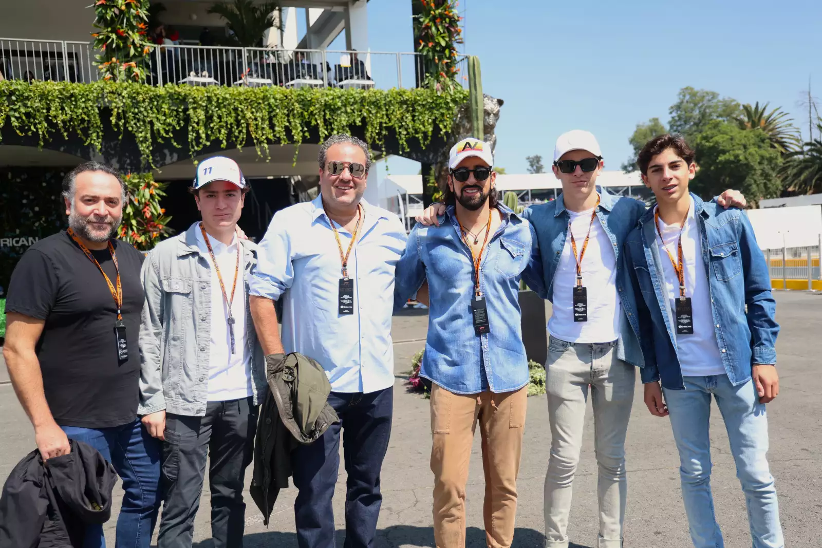 Marcos y Elias Attie, Jimmy Fasja, Jacobo,  Elias y Alfredo Roma