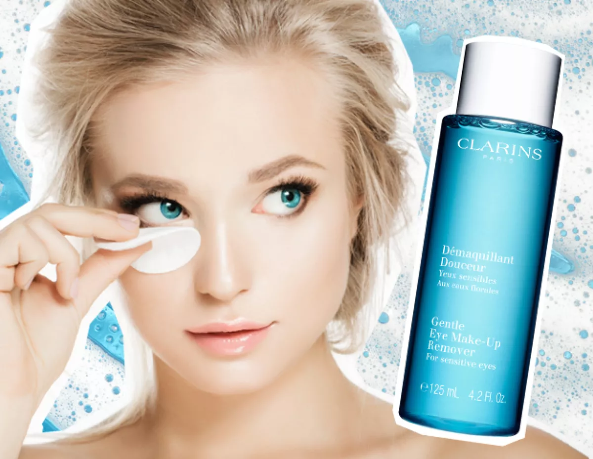 El primer paso es despintarte los ojos con productos especiales.