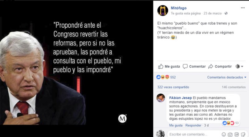 López Obrador nunca dijo que propondrá revertir las reformas y si no se aprueba la sometería a consulta popular.