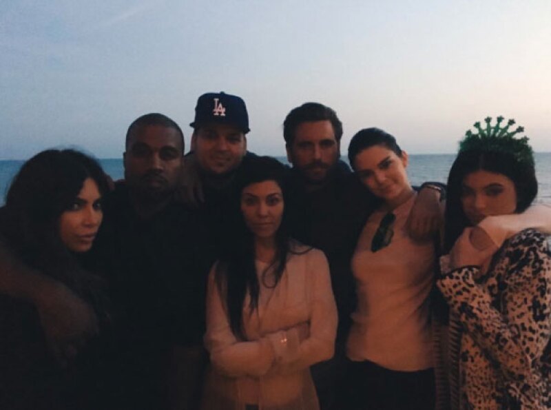 Quien sí apareció en la foto fue Scott Disick, quien se encuentra separado de Kourtney desde el año pasado.