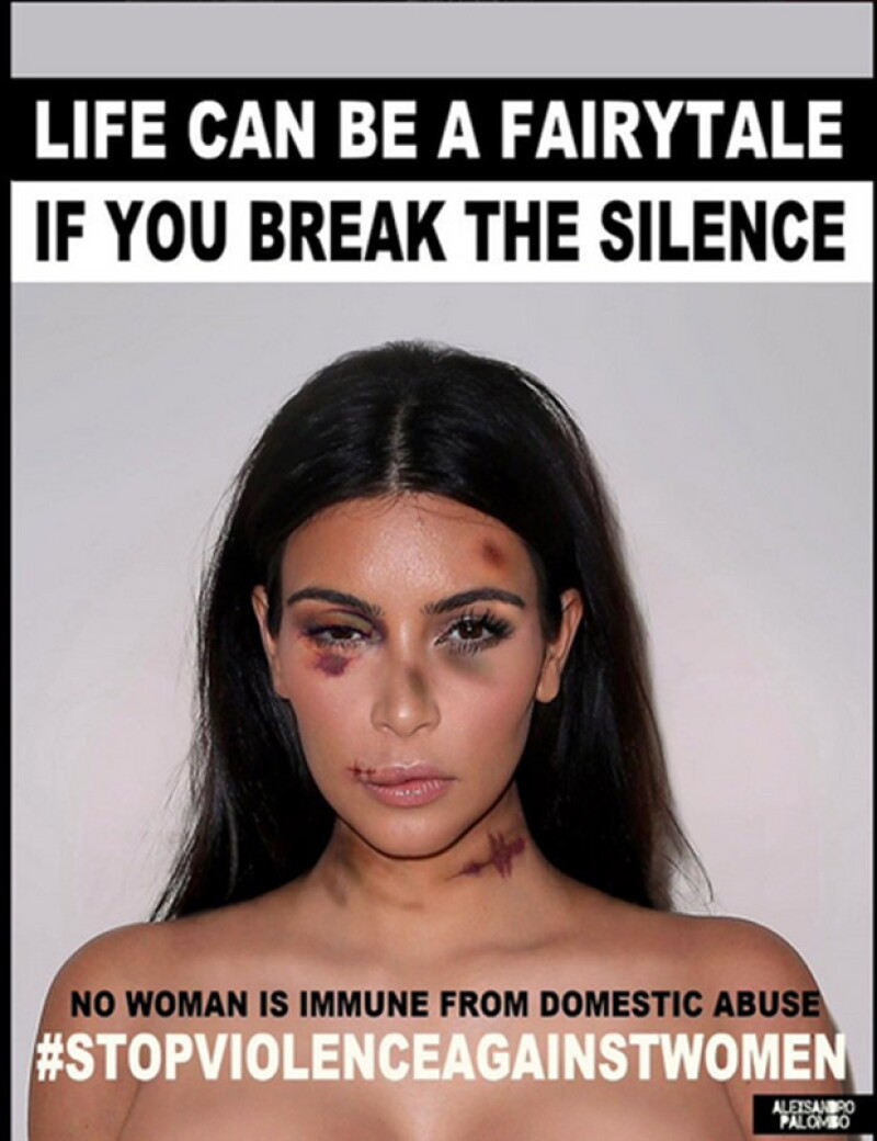 Kim Kardashian fue una de las famosas que el artista eligió para su campaña.