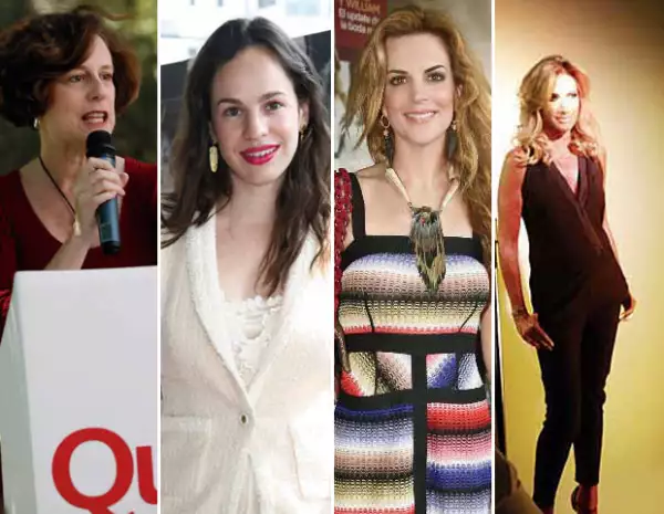 Denise Dresser dando su discurso inolvidable, Daniela Villegas brillo en el primer desayuno de presentación en el Habita, Sofía Aspe ha estado también el la lista, Adela Micha durante la sesión de fotos para la edición de 2014.