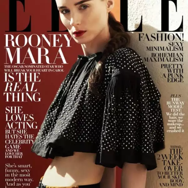 ELLE: La actriz Rooney Mara viste Louis Vuitton en una foto de Cedric Buchet.