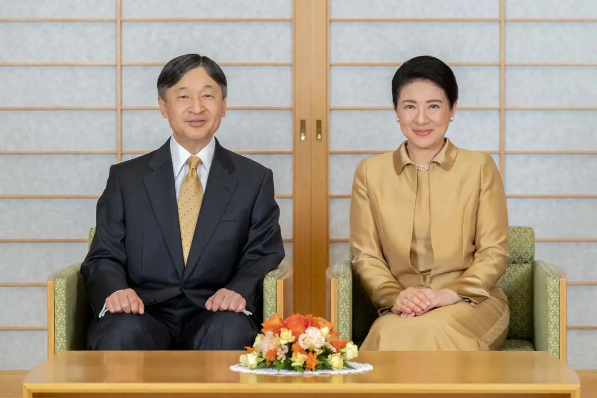 Emperador Naruhito y la emperatriz Masako