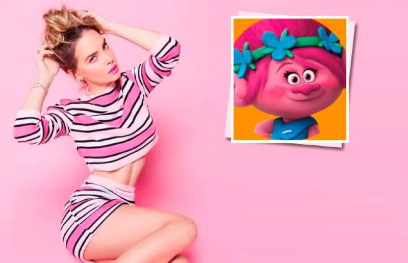 La cantante ha iniciado la promoción de la cinta Trolls, en la que presta su voz al personaje protagonista para toda Latinoamérica.
