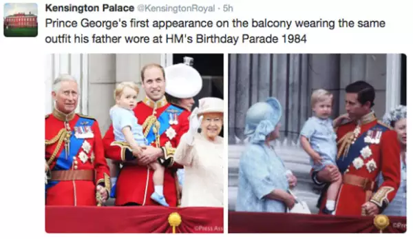 Hace 30 años, su papá usó el mismo outfit.