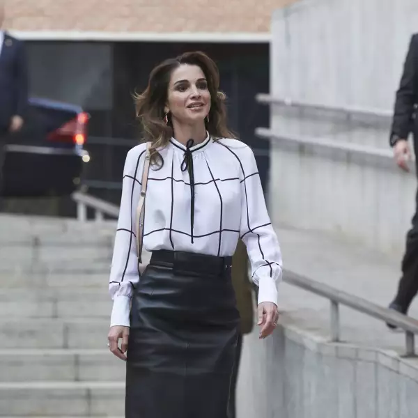 Queen Rania Of Jordan Visits Prado Media Lab