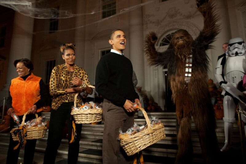 El presidente deseó a todos sus seguidores un feliz Halloween con esta imagen.