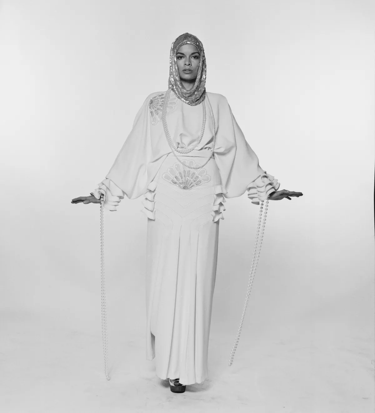 Bianca Jagger In Bill Gibb