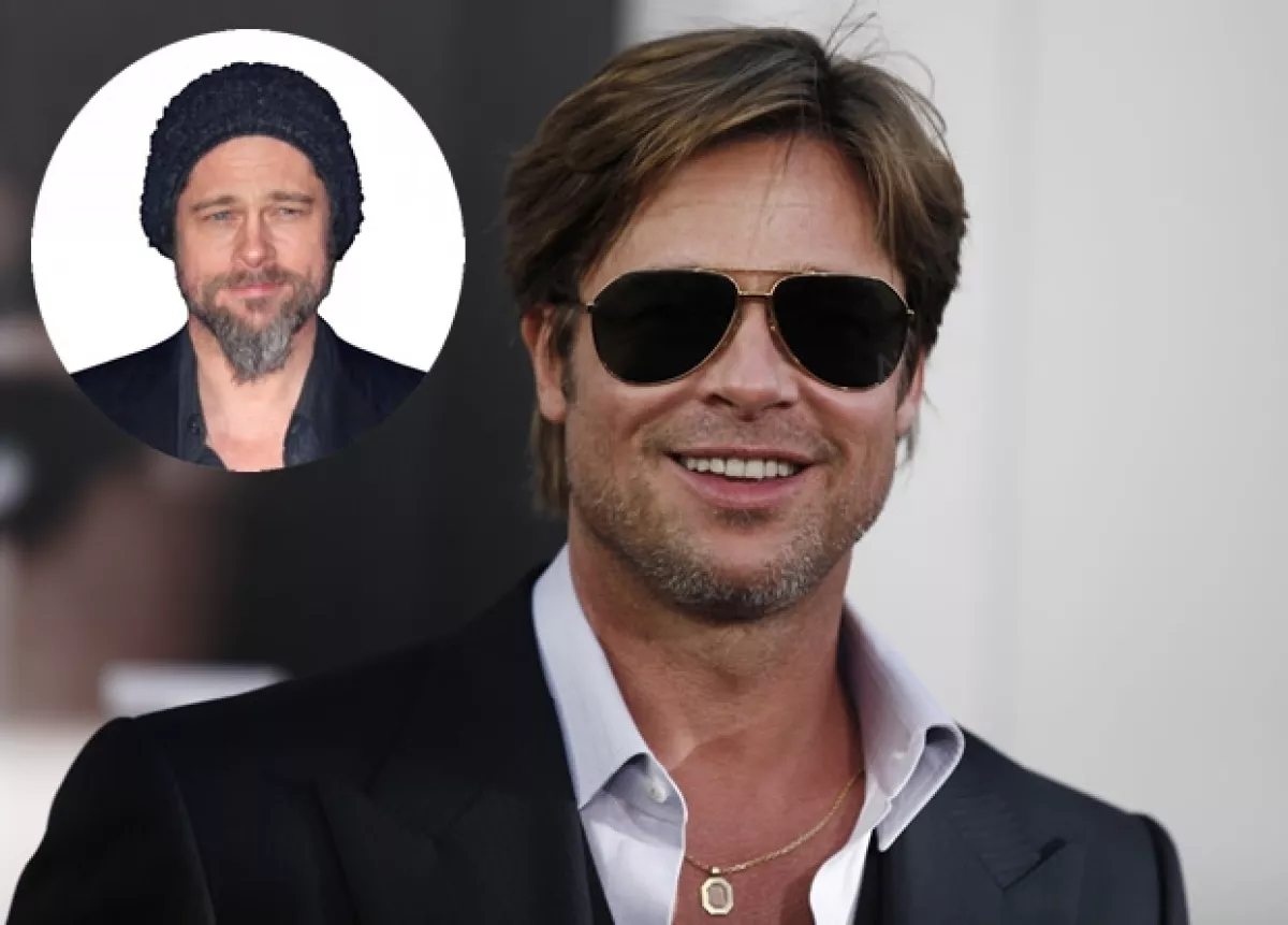 Hace unas semanas Brad Pitt aún tenía el look desaliñado que llevó por varios meses.