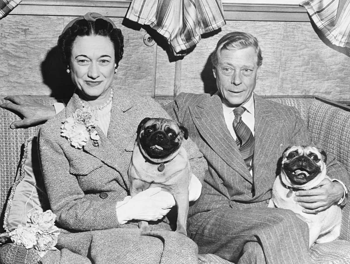 Foto de archivo de Wallis Simpson y Eduardo VIII, quien renunció al trono de Inglaterra.