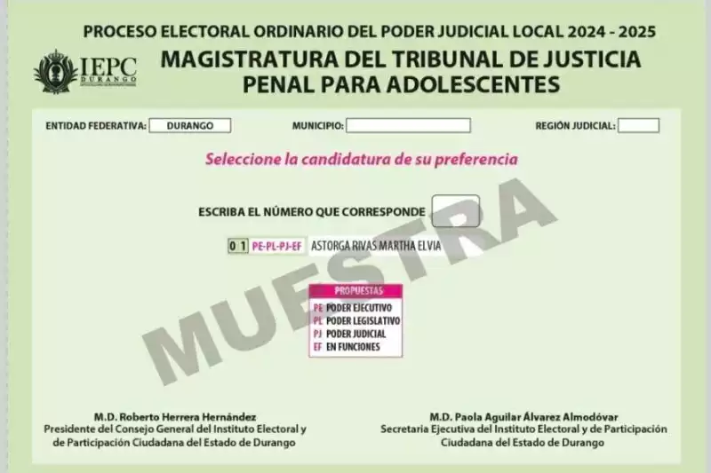 Las elecciones judiciales en Durango ya tienen ganadores sin que aún se realice la votación
