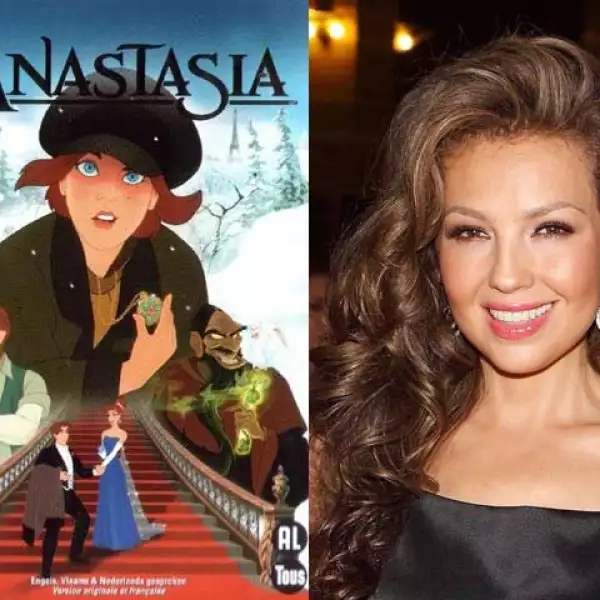 Thalía incursionó en el mundo del doblaje en 1997 con Anastasia.
