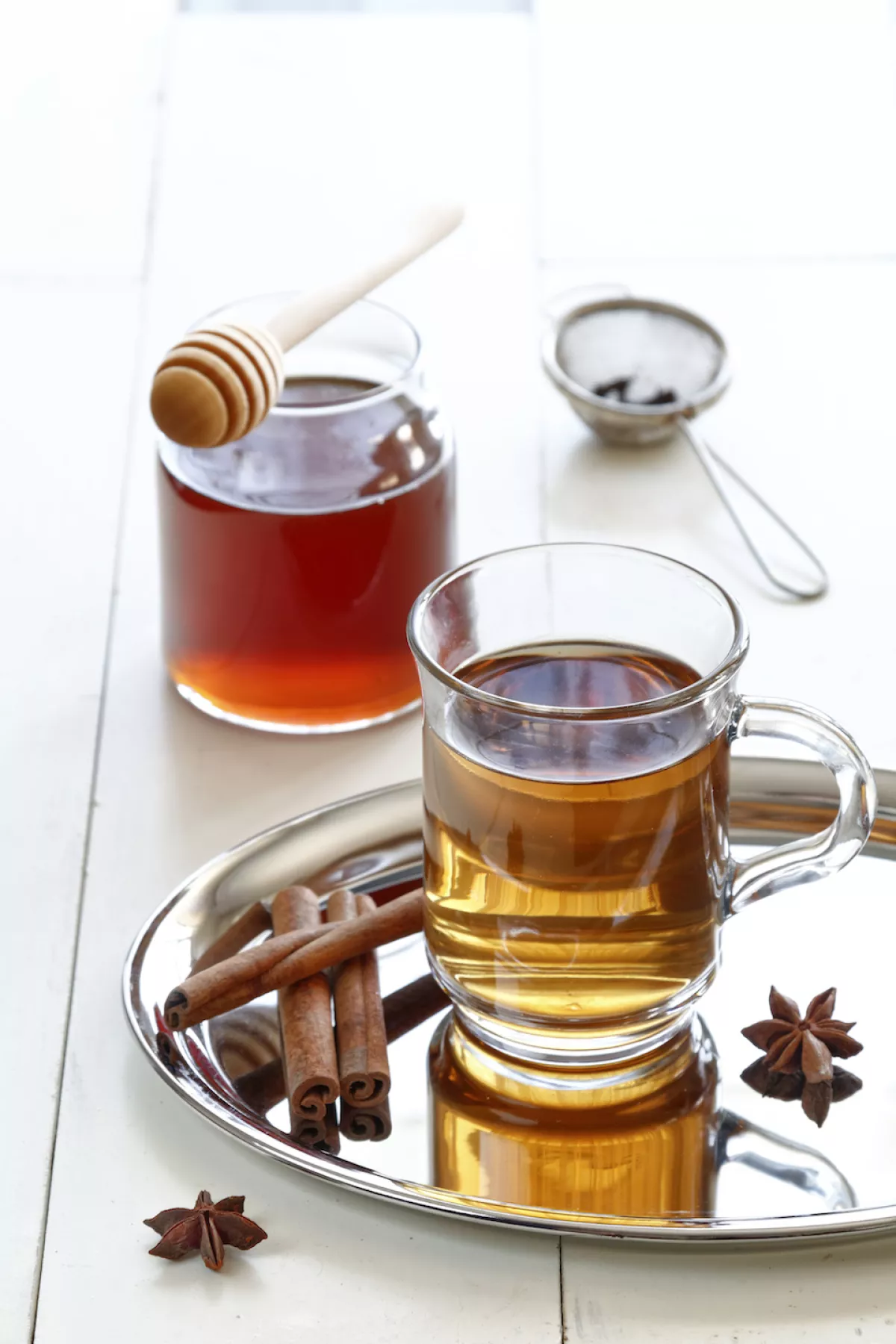 Traditional herbal tea in the morning