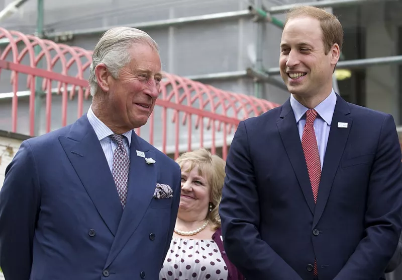 Príncipe Carlos y el príncipe William 