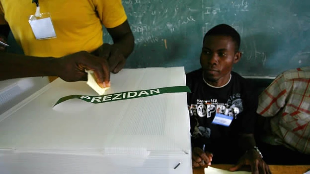 casilla electoral en haiti