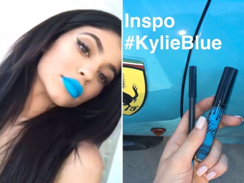 Kylie tomo con inspiración a su ferrari.