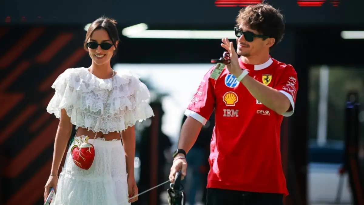 Charles Leclerc y su esposa Alexandra esperan a su primer bebé
