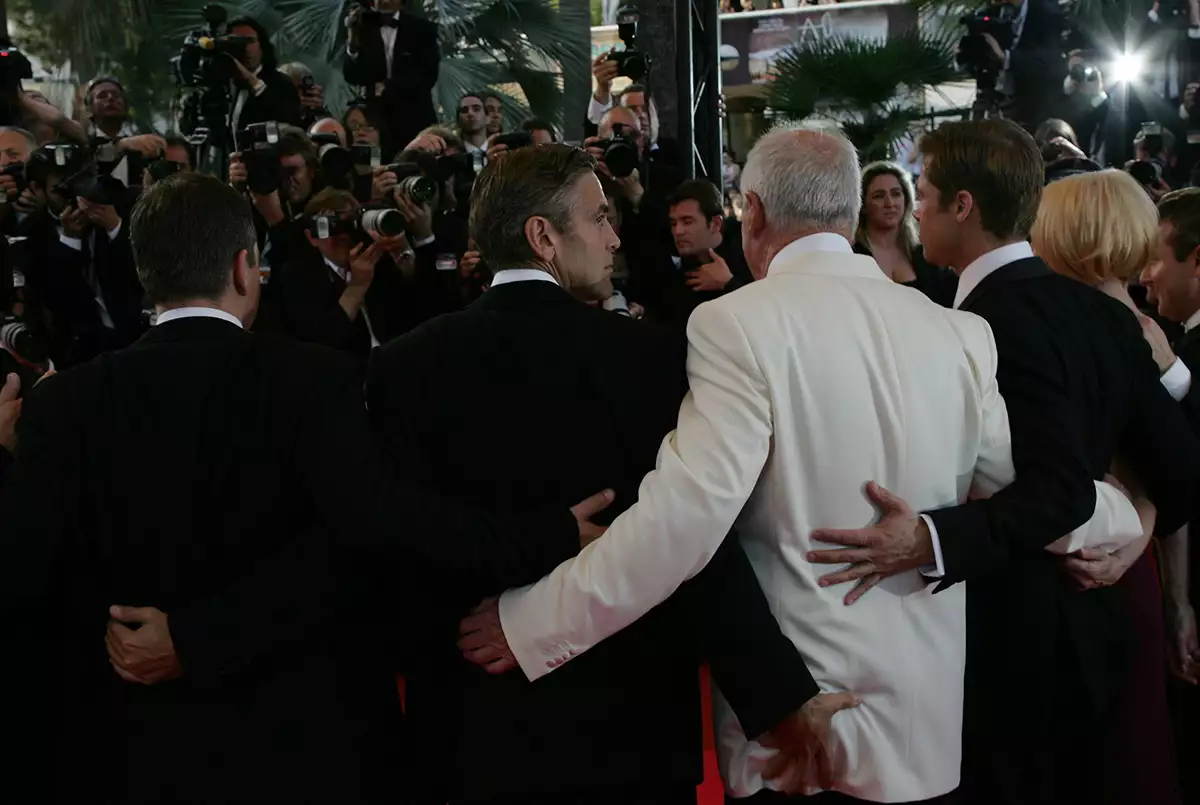 El productor Jerry Weintraub logró que George Clooney y Brad Pitt trabajaran juntos por primera vez en La gran estafa