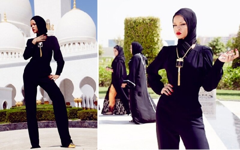 Fue la propia Rihanna quien compartió una serie de fotografías de la polémica sesión.