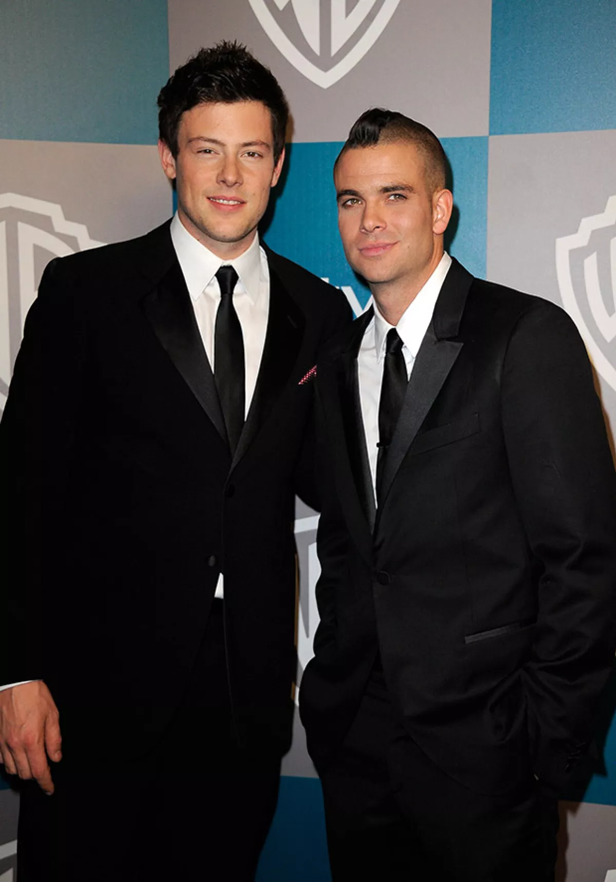 Mark Salling junto al fallecido actor Cory Monteith, con quien actuó en Glee.