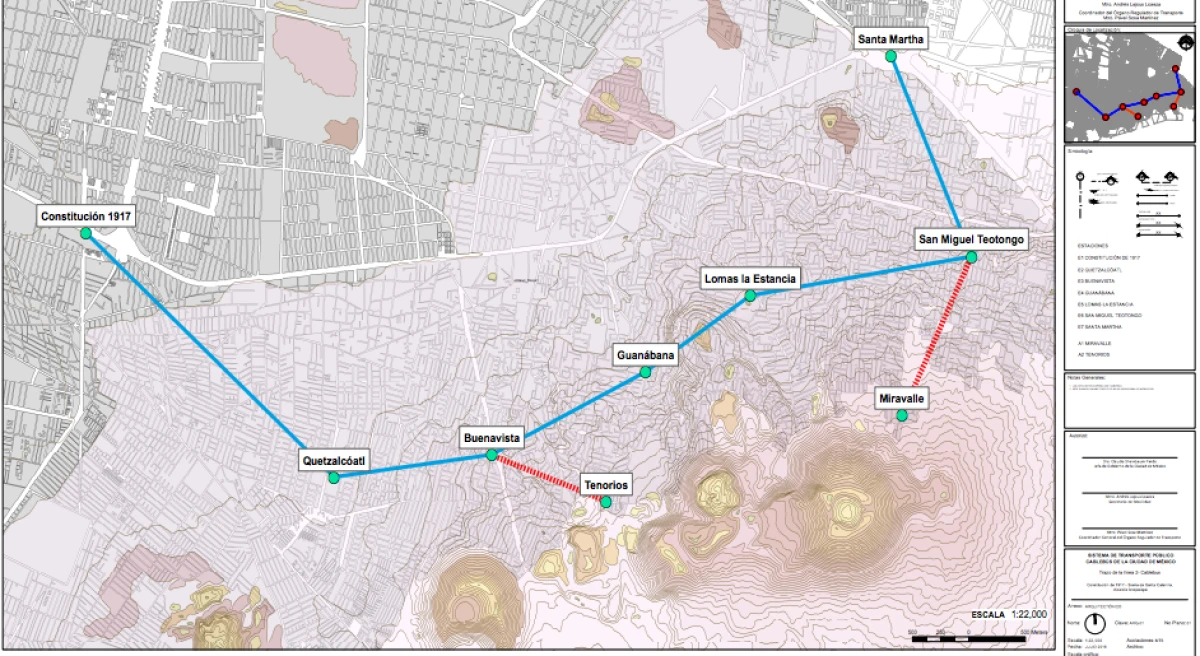 Cable Bus Ruta Mapa Datos de la línea 2 del Cablebús: quién la construyó, costo y mapa