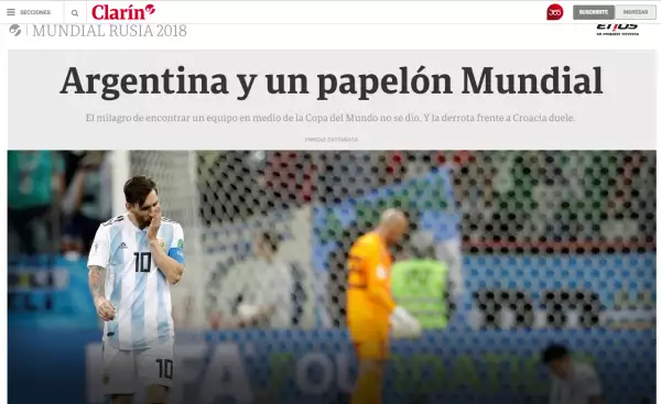 Argentina Croacia humillación