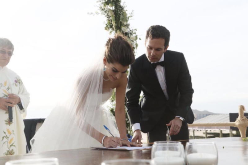 Así quedó oficial su matrimonio.