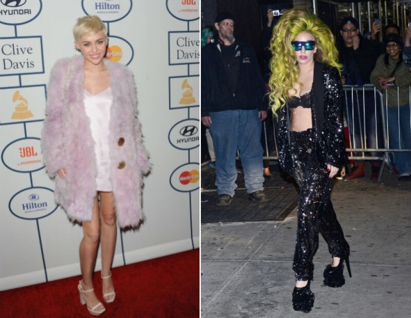 Miley Cyrus y Lady Gaga.
