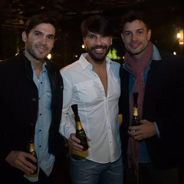 Luciano Montovani,Juan Moreiras y Mariano Mazzini