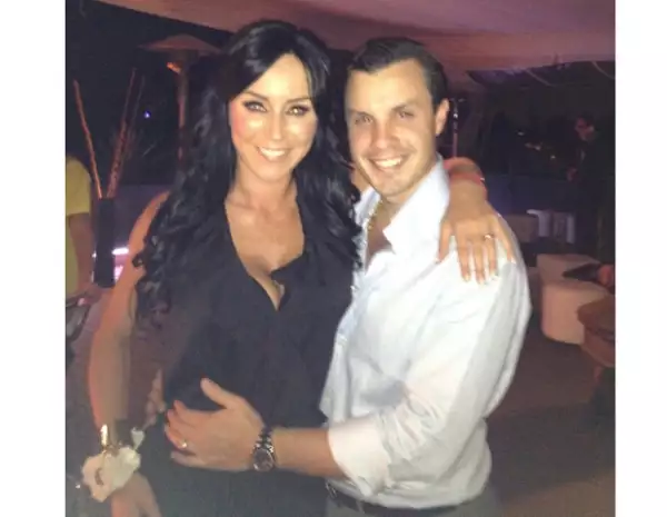 La conductora con su esposo Javier Díaz Bravo.