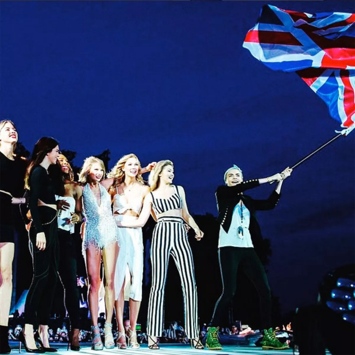El girl squad en el concierto de Taylor Swift.