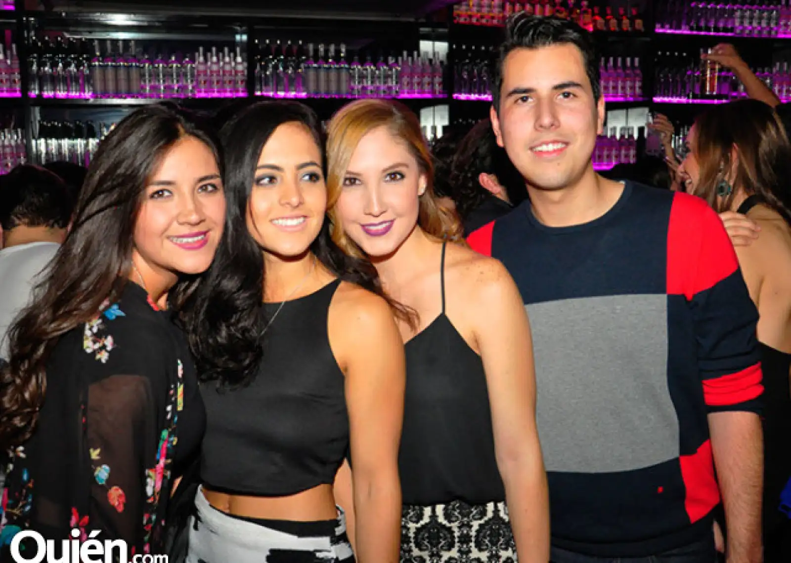 Samantha Lazaro, María González, Florencia González y Federico Salgado
